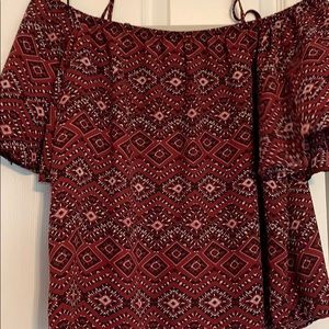 Off the shoulder blouse
